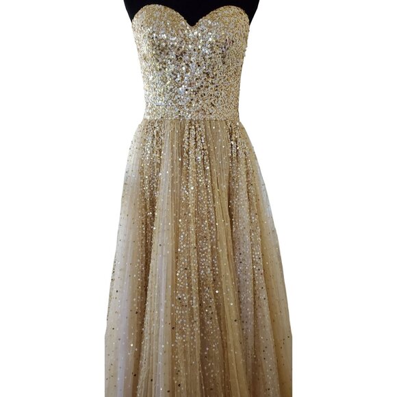 Wow Luxurious Couture Designer Evening Party Prom Glamorous Ballgown Gown Dress - Picture 12 of 16